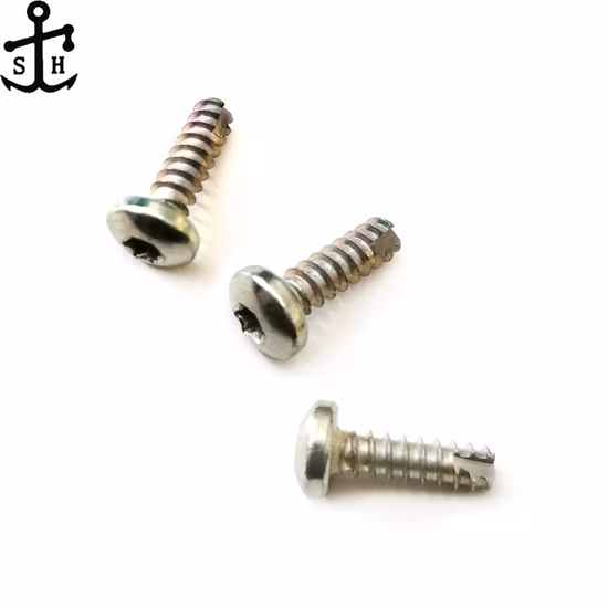 Hexalobular Socket Torx Pan Head Stainless Steel Self Tapping Screws Thread Forming with Cutter Made in China