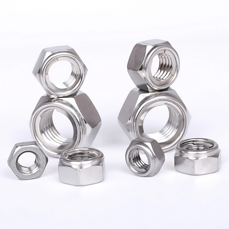 A2-70 Metal Wing Cap Rivet Weld Nylon Hexagon Hex Lock Nut