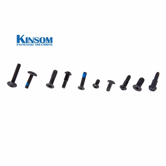 Sujetador de pieza de automóvil/Tornillo de máquina Acero negro fosfatado Galvanizado M4 M6 Tornillo de cuello cuadrado estriado/Tornillo negro/Tornillo de acero personalizado