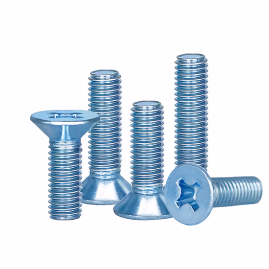 DIN965 Tornillo de máquina de cabeza plana con cabeza Phillips empotrada en cruz Csk